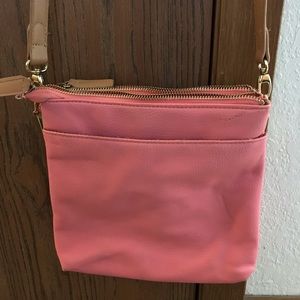 Pink crossbody purse